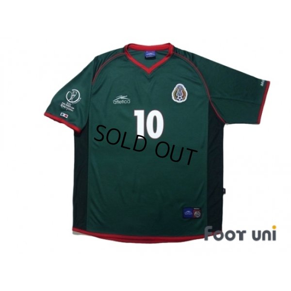 Photo1: Mexico 2002 Home Shirt #10 Blanco 2002 FIFA World Cup Korea Japan Patch/Badge