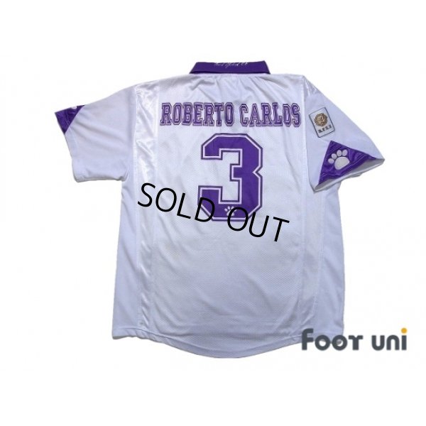 Photo2: Real Madrid 1997-1998 Home Shirt #3 Roberto Carlos