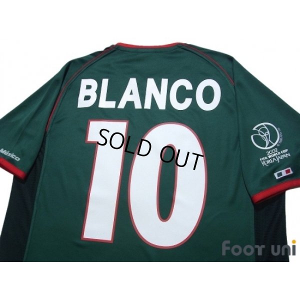 Photo4: Mexico 2002 Home Shirt #10 Blanco 2002 FIFA World Cup Korea Japan Patch/Badge