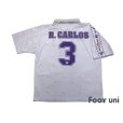 Photo2: Real Madrid 1996-1997 Home Shirt #3 Roberto Carlos LFP Patch/Badge (2)