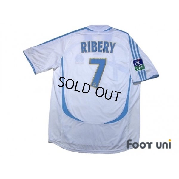 Photo2: Olympique Marseille 2006-2007 Home Shirt #7 Ribery LFP Patch/Badge