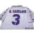 Photo4: Real Madrid 1996-1997 Home Shirt #3 Roberto Carlos LFP Patch/Badge (4)