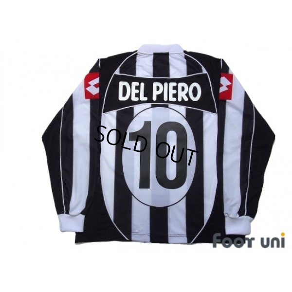 Photo2: Juventus 2002-2003 Home Long Sleeve Shirt #10 Del Piero