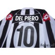 Photo4: Juventus 2002-2003 Home Long Sleeve Shirt #10 Del Piero (4)