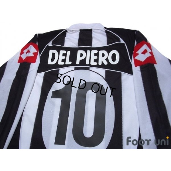 Photo4: Juventus 2002-2003 Home Long Sleeve Shirt #10 Del Piero