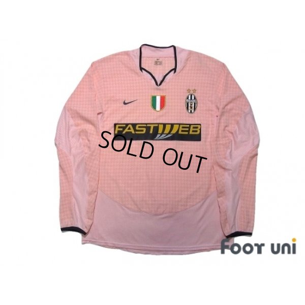 Photo1: Juventus 2003-2004 Away Long Sleeve Shirt Scudetto Patch/Badge