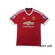 Photo1: Manchester United 2015-2016 Home Shirt #18 Young BARCLAYS PREMIER LEAGUE Patch/Badge (1)