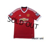 Manchester United 2015-2016 Home Shirt #18 Young BARCLAYS PREMIER LEAGUE Patch/Badge