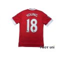 Photo2: Manchester United 2015-2016 Home Shirt #18 Young BARCLAYS PREMIER LEAGUE Patch/Badge (2)