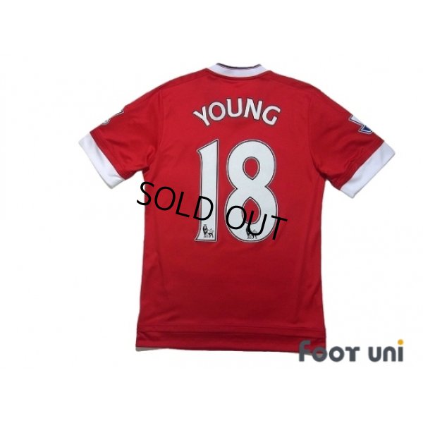 Photo2: Manchester United 2015-2016 Home Shirt #18 Young BARCLAYS PREMIER LEAGUE Patch/Badge