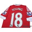 Photo4: Manchester United 2015-2016 Home Shirt #18 Young BARCLAYS PREMIER LEAGUE Patch/Badge