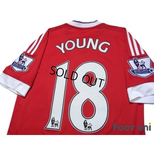 Photo4: Manchester United 2015-2016 Home Shirt #18 Young BARCLAYS PREMIER LEAGUE Patch/Badge