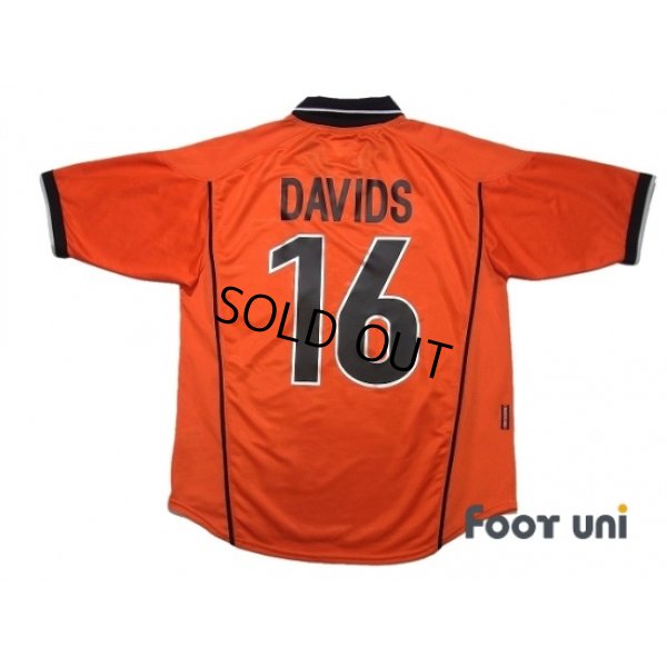 Photo2: Netherlands 1998 Home Shirt #16 Davids