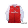 Photo1: Arsenal 2016-2017 Home Long Sleeve Shirt #11 Ozil (1)