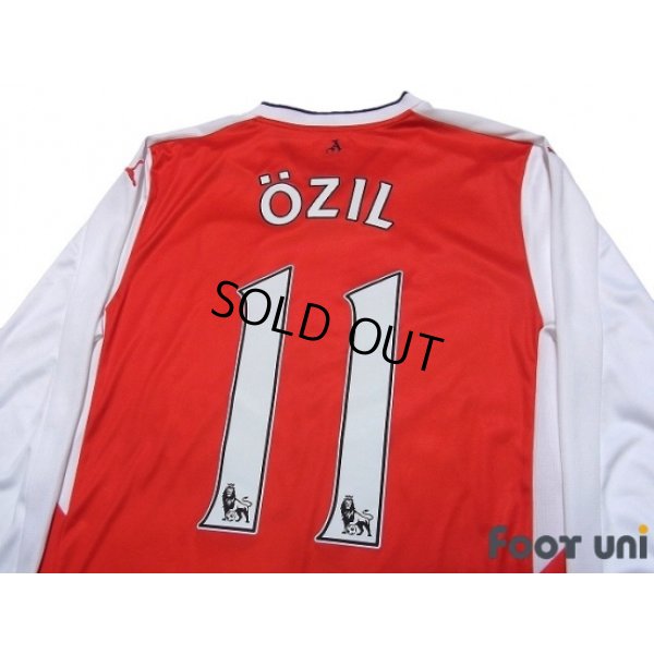 Photo4: Arsenal 2016-2017 Home Long Sleeve Shirt #11 Ozil