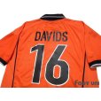 Photo4: Netherlands 1998 Home Shirt #16 Davids (4)