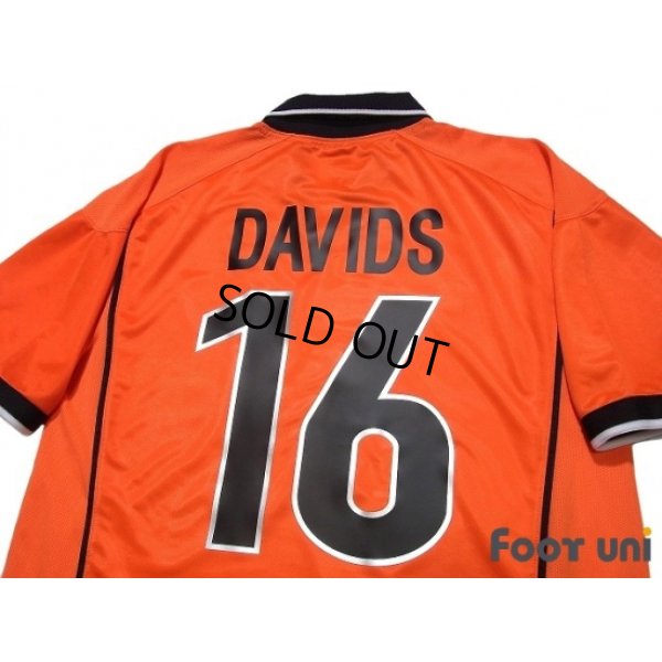 Photo4: Netherlands 1998 Home Shirt #16 Davids