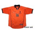 Photo1: Netherlands 1998 Home Shirt #16 Davids (1)