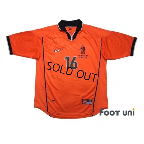 Photo1: Netherlands 1998 Home Shirt #16 Davids