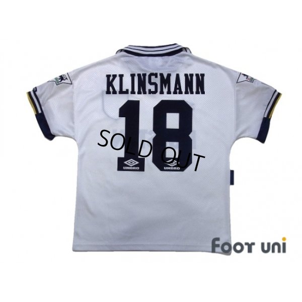 Photo2: Tottenham Hotspur 1993-1995 Home Shirt #18 Klinsmann