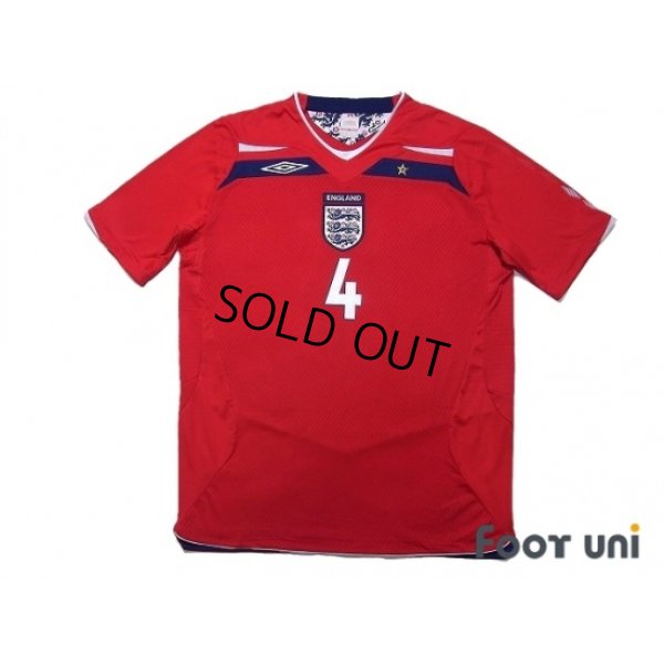 Photo1: England 2008 Away Shirt #4 Gerrard w/tags