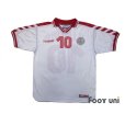 Photo1: Denmark 1998 Away Shirt #10 Michael Laudrup (1)