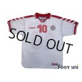 Denmark 1998 Away Shirt #10 Michael Laudrup