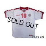 Denmark 1998 Away Shirt #10 Michael Laudrup