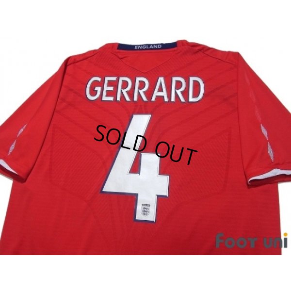 Photo4: England 2008 Away Shirt #4 Gerrard w/tags