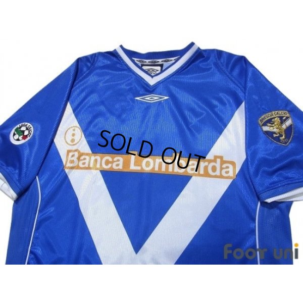Photo3: Brescia 2002-2003 Home Shirt #10 Baggio Lega Calcio Patch/Badge