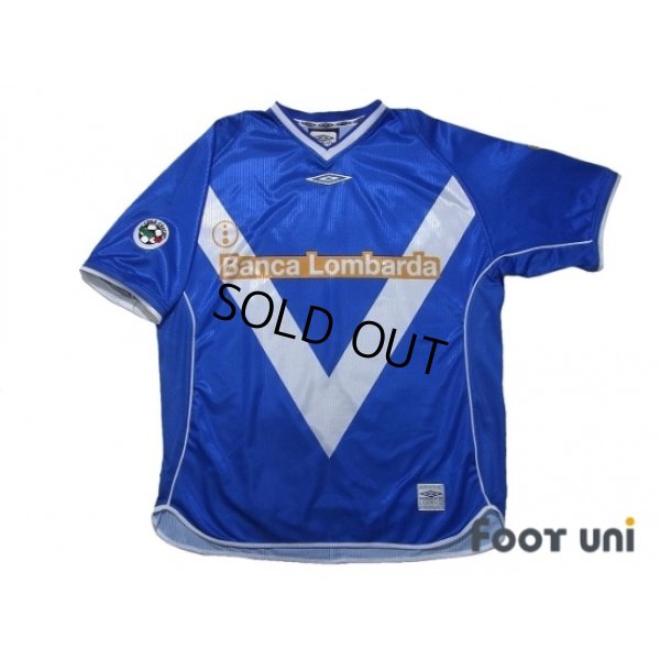 Photo1: Brescia 2002-2003 Home Shirt #10 Baggio Lega Calcio Patch/Badge