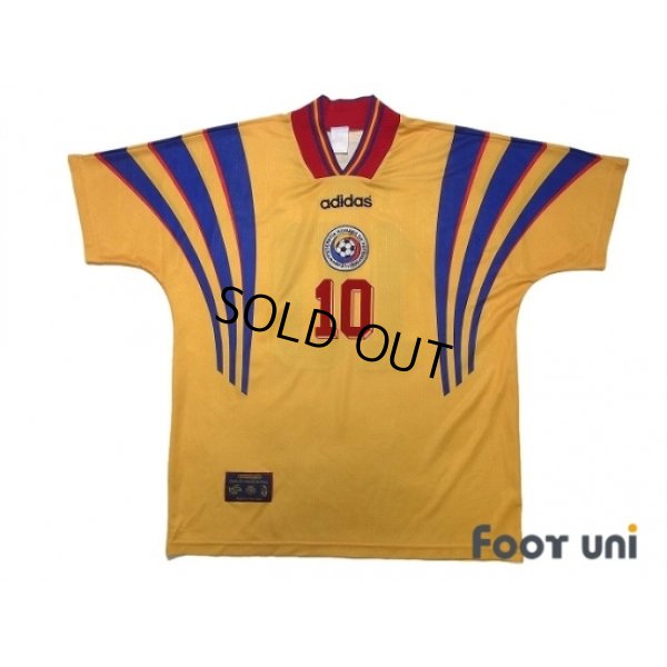 Photo1: Romania Euro 1996 Home Shirt #10 Hagi