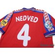 Photo4: Czech Republic 1996 Home Shirt #4 Nedved UEFA Euro 1996 Patch/Badge UEFA Fair Play Patch/Badge (4)