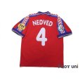 Photo2: Czech Republic 1996 Home Shirt #4 Nedved UEFA Euro 1996 Patch/Badge UEFA Fair Play Patch/Badge (2)