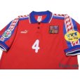 Photo3: Czech Republic 1996 Home Shirt #4 Nedved UEFA Euro 1996 Patch/Badge UEFA Fair Play Patch/Badge (3)