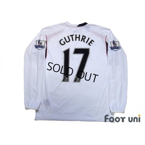 Photo2: Bolton Wanderers 2007-2008 Home Long Sleeve Shirt #17 Danny Guthrie BARCLAYS PREMIER LEAGUE Patch/Badge