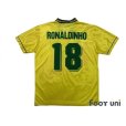 Photo2: Brazil 1996 Home Shirt #18 Ronaldinho (2)