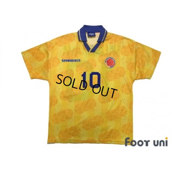 Photo1: Colombia 1994 Home Shirt #10 Valderrama