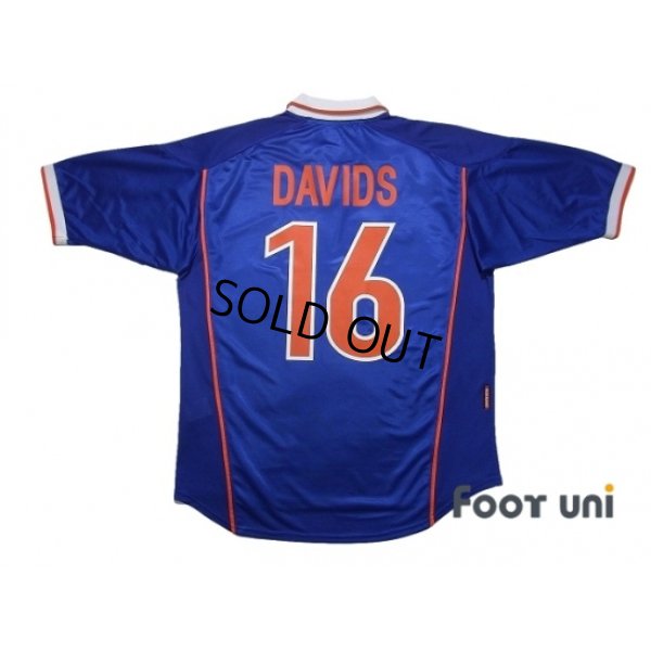 Photo2: Netherlands 1998 Away Shirt #16 Davids