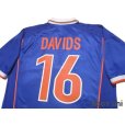 Photo4: Netherlands 1998 Away Shirt #16 Davids