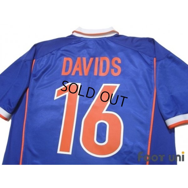 Photo4: Netherlands 1998 Away Shirt #16 Davids