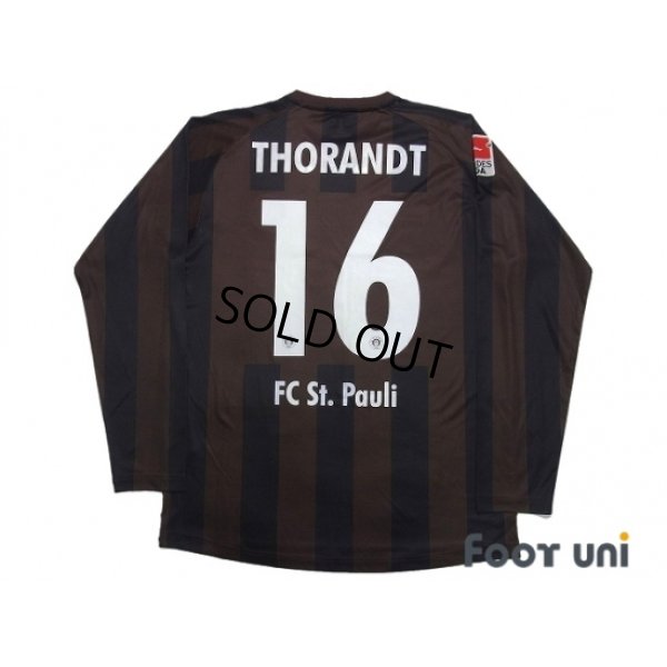 Photo2: FC St. Pauli 2011-2012 Home Player Long Sleeve Shirt #16 Markus Thorandt Bundesliga Patch/Badge
