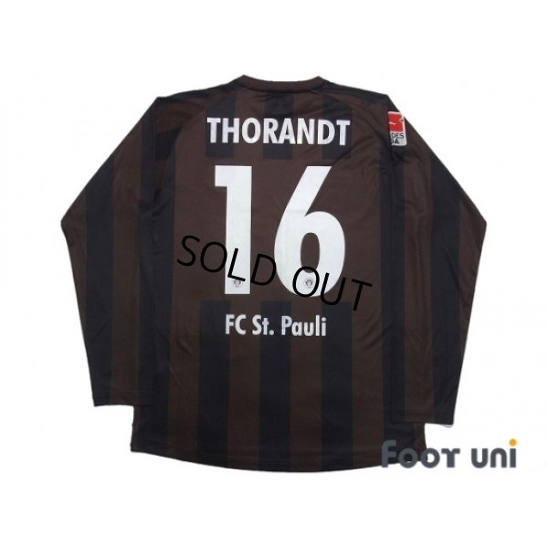 Photo2: FC St. Pauli 2011-2012 Home Player Long Sleeve Shirt #16 Markus Thorandt Bundesliga Patch/Badge