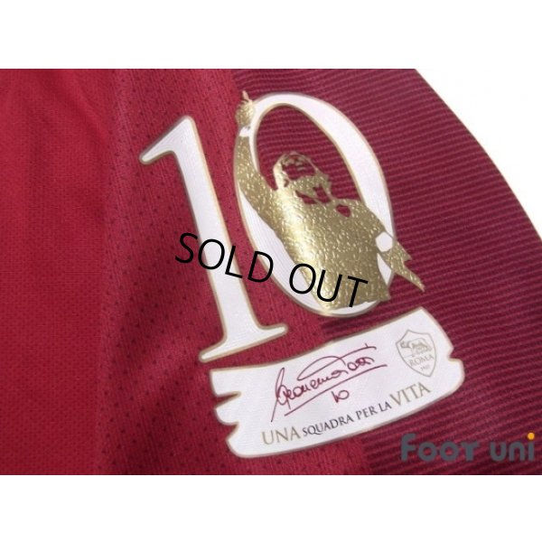Photo7: AS Roma 2017-2018 Home Shirt #10 Totti Serie A Tim Patch/Badge w/tags