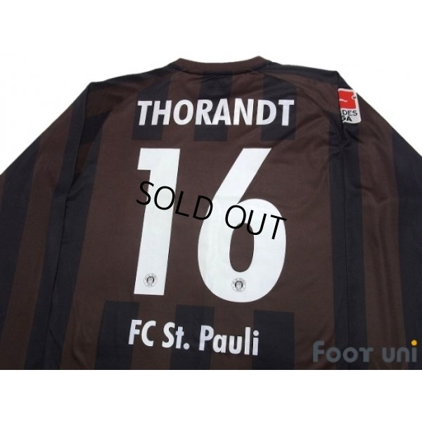 Photo4: FC St. Pauli 2011-2012 Home Player Long Sleeve Shirt #16 Markus Thorandt Bundesliga Patch/Badge