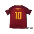 Photo2: AS Roma 2017-2018 Home Shirt #10 Totti Serie A Tim Patch/Badge w/tags (2)