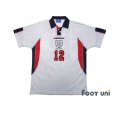 Photo1: England 1998 Home Shirt #12 Matthew Upson (1)