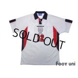 England 1998 Home Shirt #12 Matthew Upson
