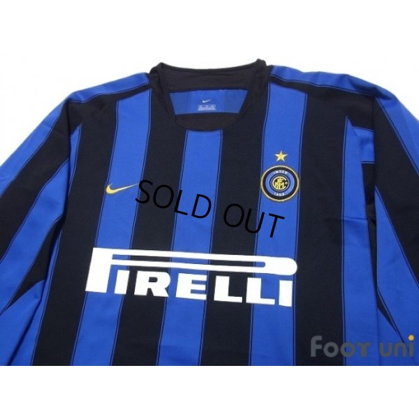 Photo3: Inter Milan 2003-2004 Home Long Sleeve Shirt #20 Recoba