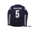 Photo2: Japan 2012-2013 Home Long Sleeve Shirt #5 Nagatomo (2)